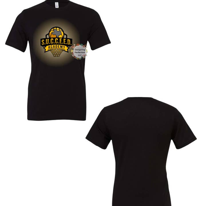 T-shirt noir - devant uniquement pour la vente par Designing Perfection LLC