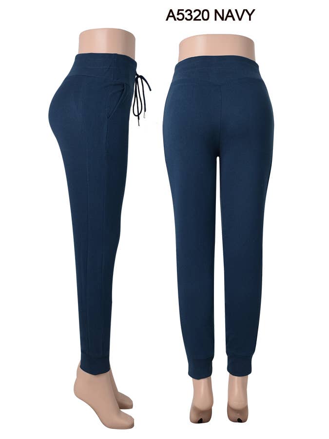 SSImport - Wholesale Athletic Sweatpants/Joggers - Women's - A5320 WINTER FLEECE LINED JOGGER POCKETS MIX SIZE 12PCS11