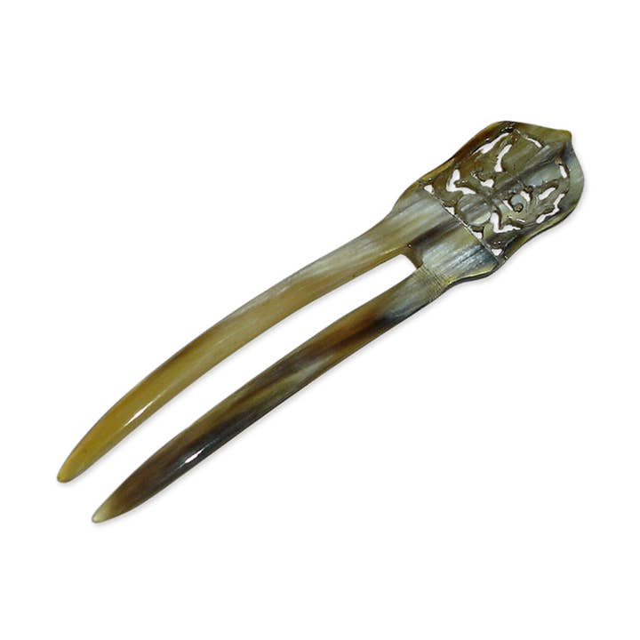 Riproduzione Antica Pettine per Capelli in Corno, 12 cm per la vendita all'ingrosso da parte di Madison Bay Co. - Historical Home Decor Reproductions