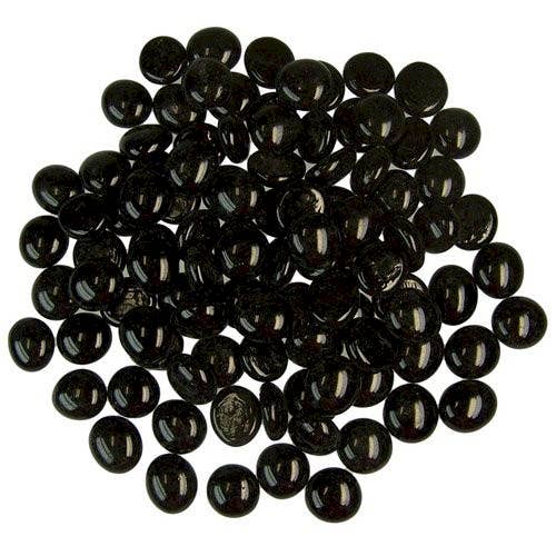 AWGifts Europe - Wholesale Decorative Tabletop Object - Glass Pebbles - just black