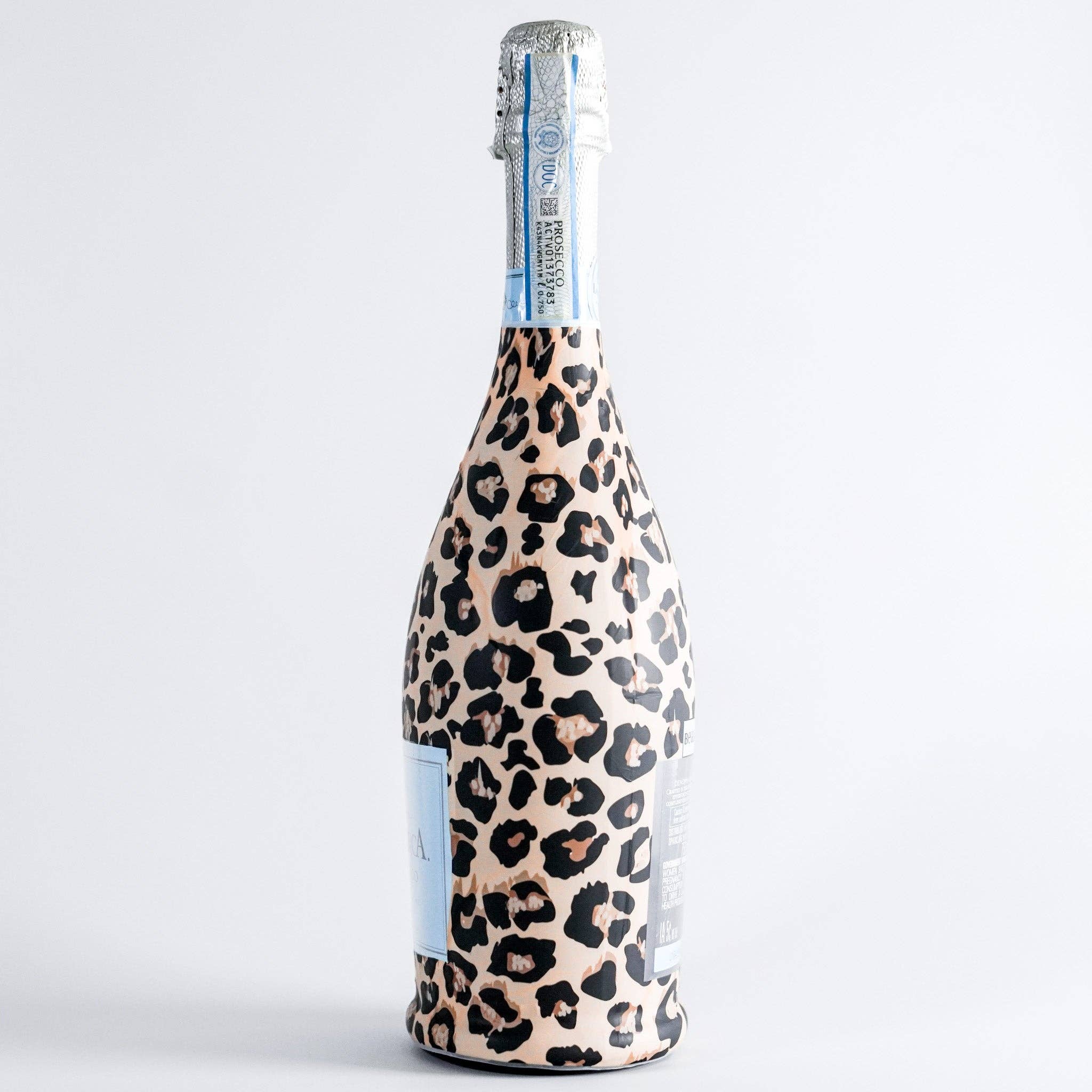 Beau Bottles - Venta al por mayor Bolsa de vino de regalo - Beau Bottles Leopardo Marrón - Colección Prosecco1