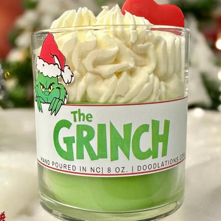 Doodlations - Wholesale Jar/Filled Candle - The Grinch Luxury Candle0