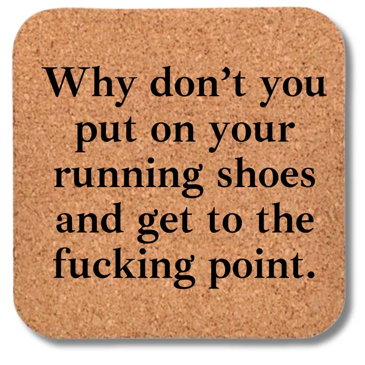Cork Coaster- Get to the Effing Point for wholesale by Buffalovely