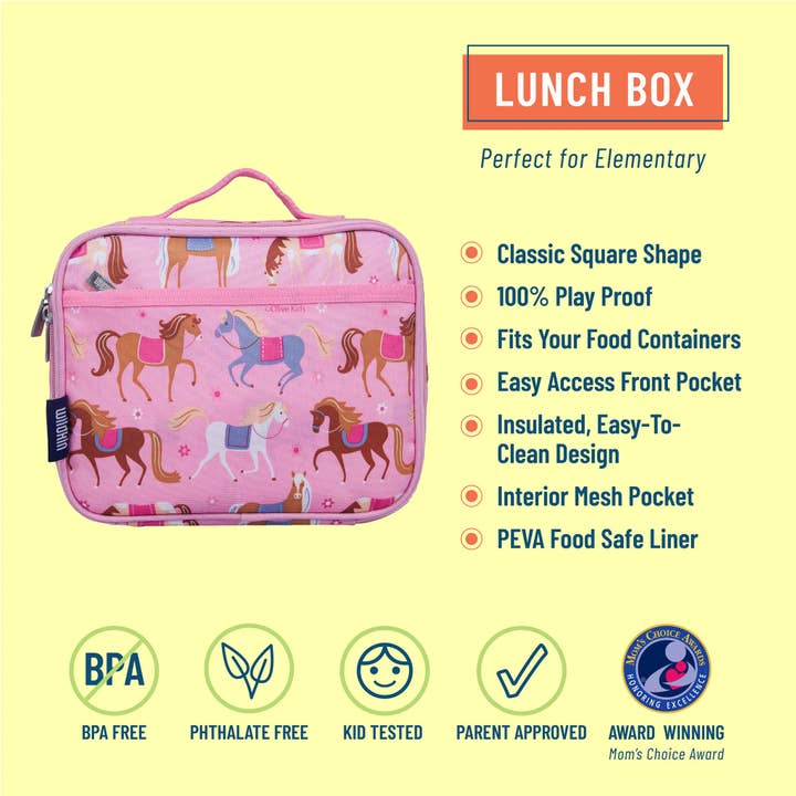 Wildkin - Wholesale Lunch Bag/Box - Kids - Horses Lunch Box