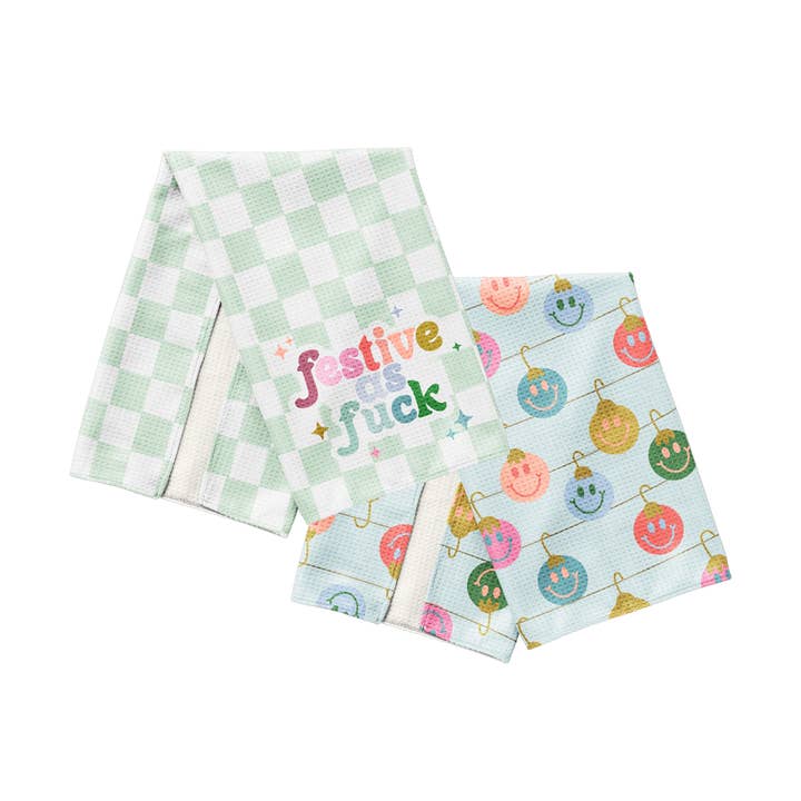 Talking Out of Turn - Wholesale Tea Towel - Holiday Kitchen Towels1