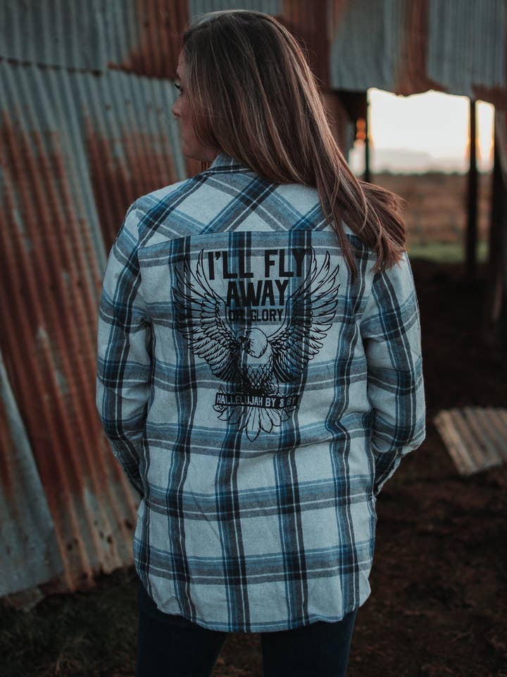 Volerò Via | Flanella | Spazzatura di Ruby© per la vendita all'ingrosso da parte di Ruby’s Rubbish