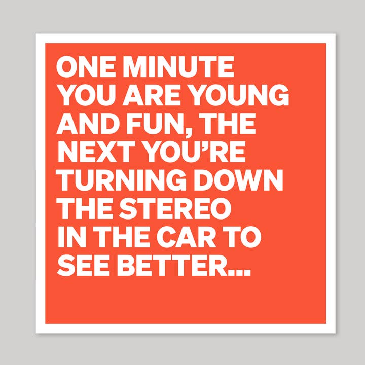 Young and Fun Greeting Card for wholesale by Icon