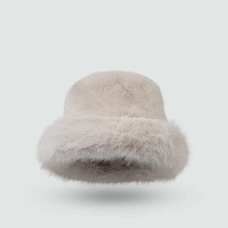 Crave by FW - Wholesale Bucket Hat - Women's - Plush Faux Fur Fluffy Bucket Hat0