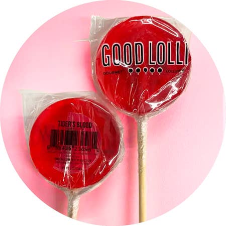 TIGERSBLOOD LOLLIPOP for wholesale by Good Lolli