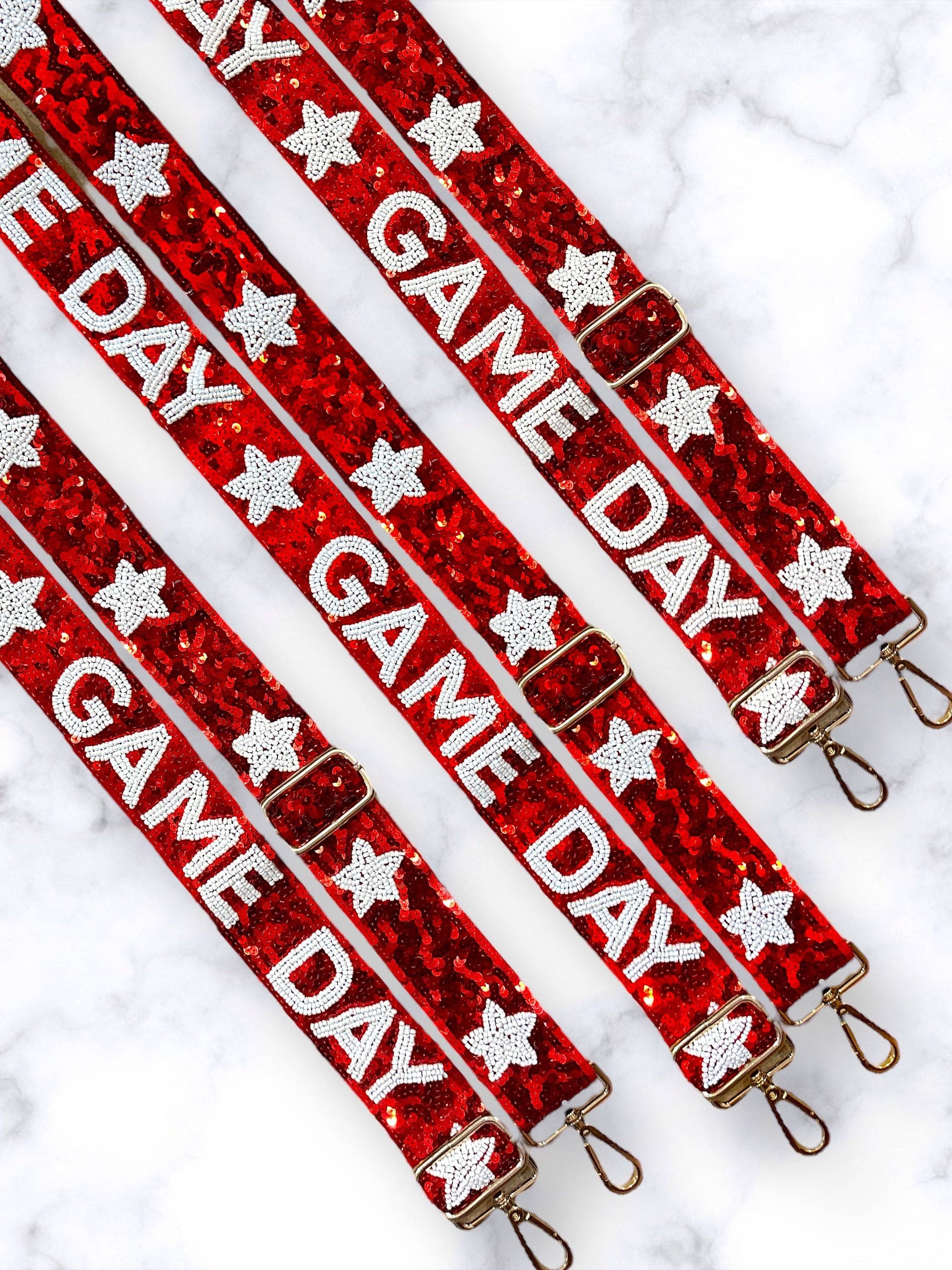 Social Grace & Company – wholesale Bag strap – women's – Green Game Day- Adjustable Beaded Strap |Perfect for Stadium5