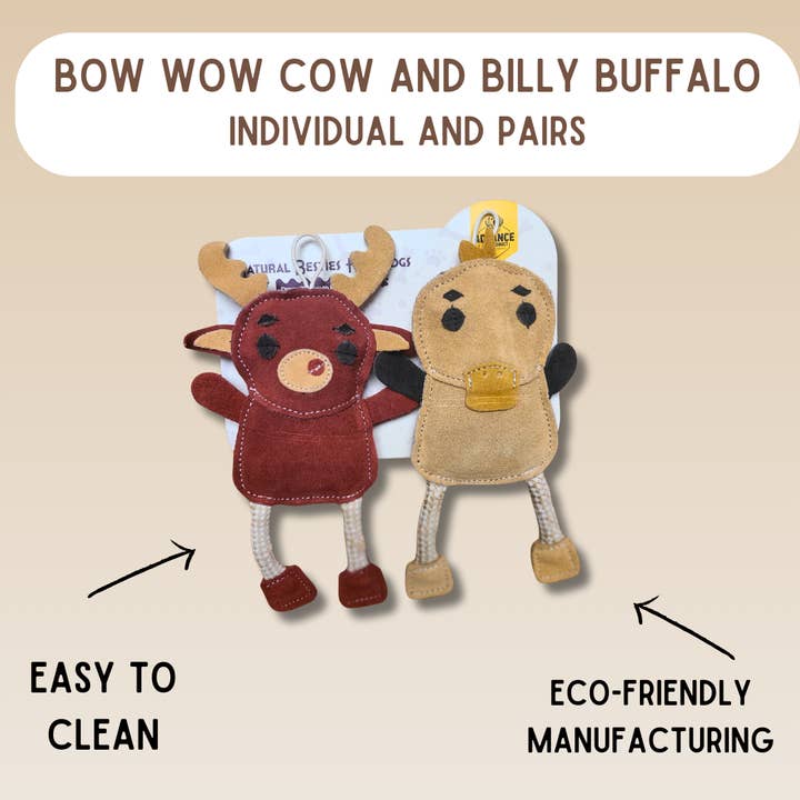 Advance Pet Products - Wholesale Pet Plush Toy - Dog - All-Natural Besties for Dogs. Six animal options!