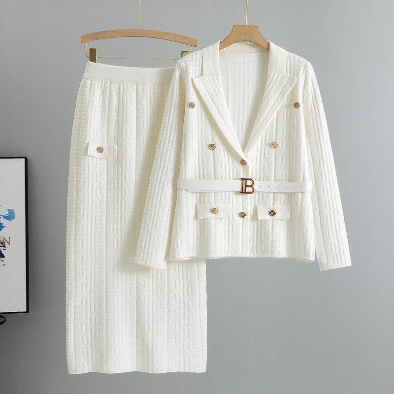 Marayn - Wholesale Suit Set - Women's - Chic Fall 2025 Knit Suit Stylish TwoPiece Elegance0