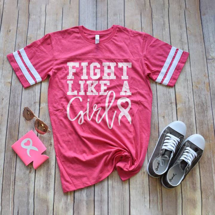 Fight Like a Girl Cancer Tee for wholesale by Sweet Caroline Boutique