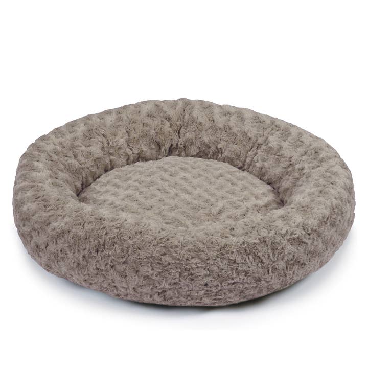 home mart goods - Vente Lit – chat et chien - Lit rond lavable en peluche douce pour chien et chat, 21,7 pouces de long