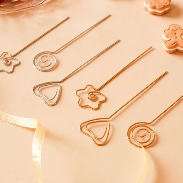 AULICA - Wholesale Tooth Picks/Party Picks - Gold appetizer picks - set of 62