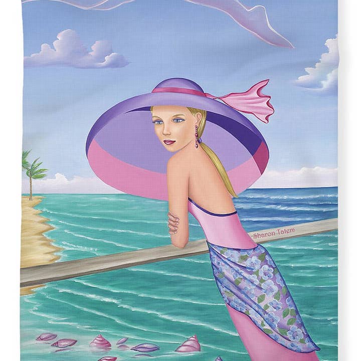 Palm Beach Purple - Blanket for wholesale by Sharon Tatem Fashion LLC