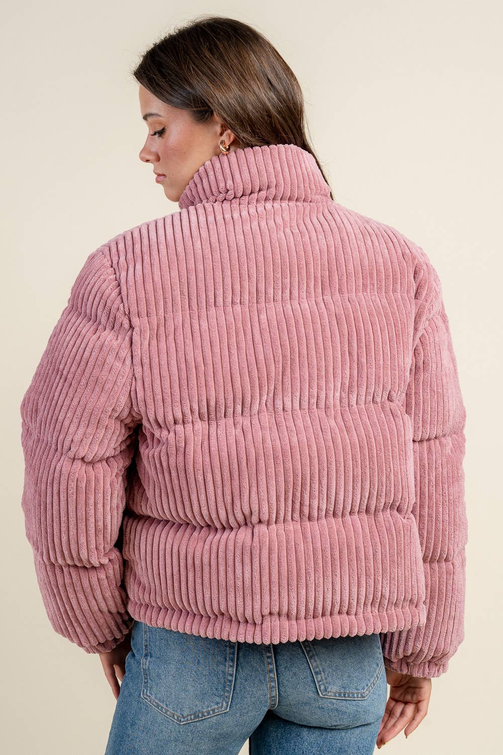 BEIVY & COLLABO - Wholesale Puffer Jacket - Women's - BG5392N / CORDUROY PUFFER JACKET8