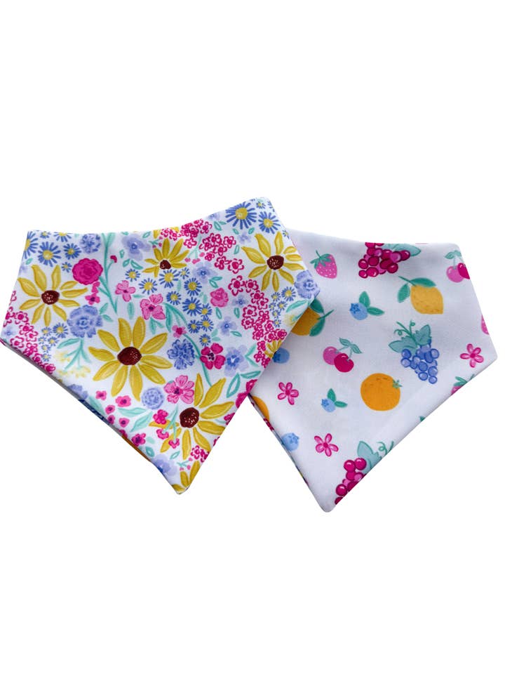 Berry in Bloom Reversible Pet Bandana for wholesale by Isle Designs NY