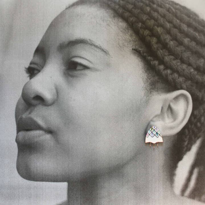 Remnant Studios - Wholesale Stud/Post Earrings - painted flower studs4