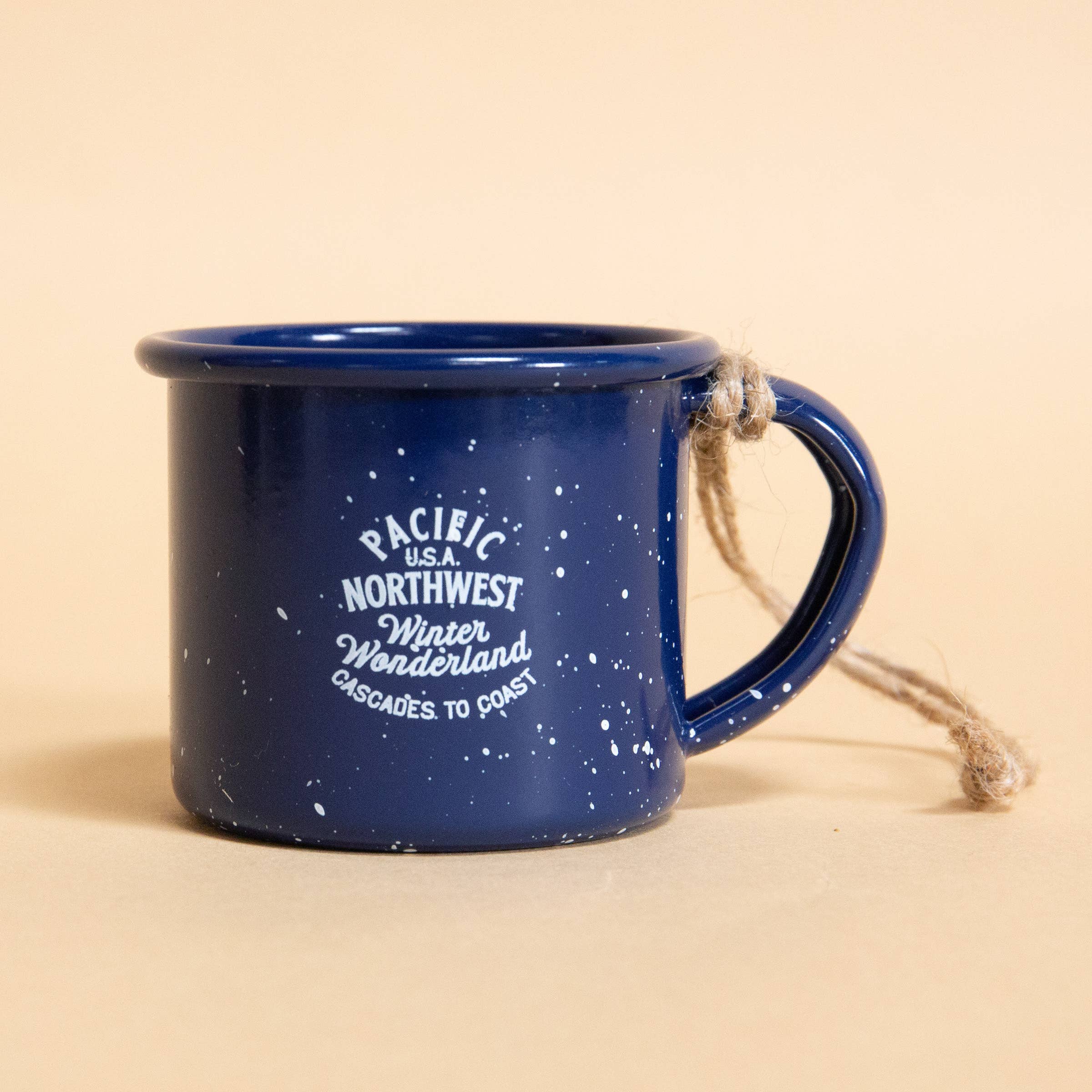 Tender Loving Empire - Wholesale Ornament - PNW Campfire Mug Ornament (Navy)2