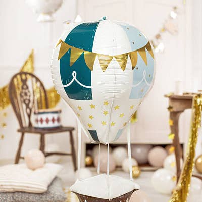 THE BALLOON HUB - Wholesale Balloon - Hot Air Balloon 4D Foil Balloon 34 in.1