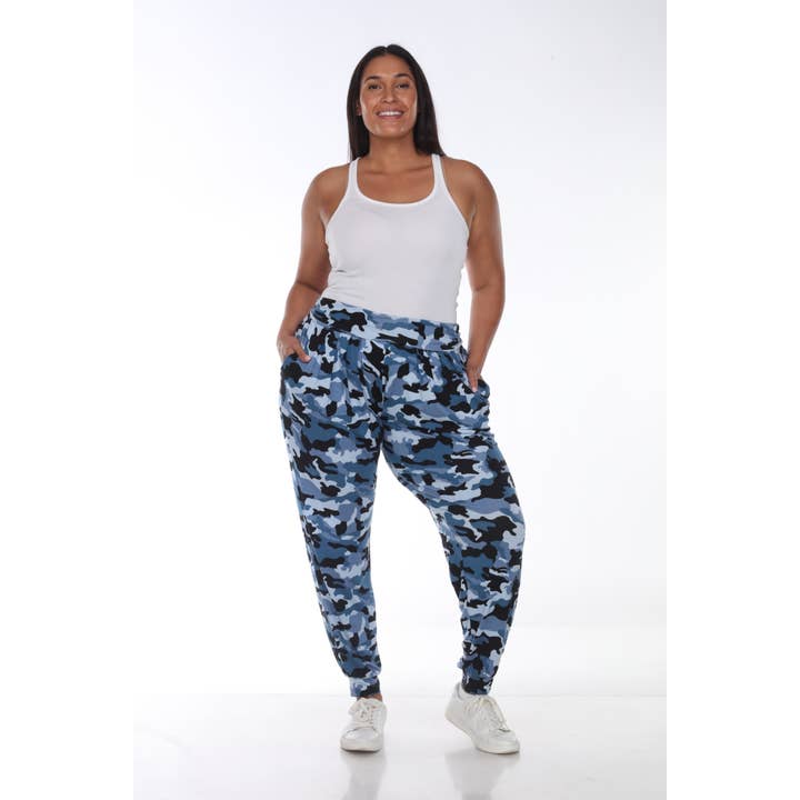 Plus Size Camo Harem Pants for wholesale by WHITE MARK