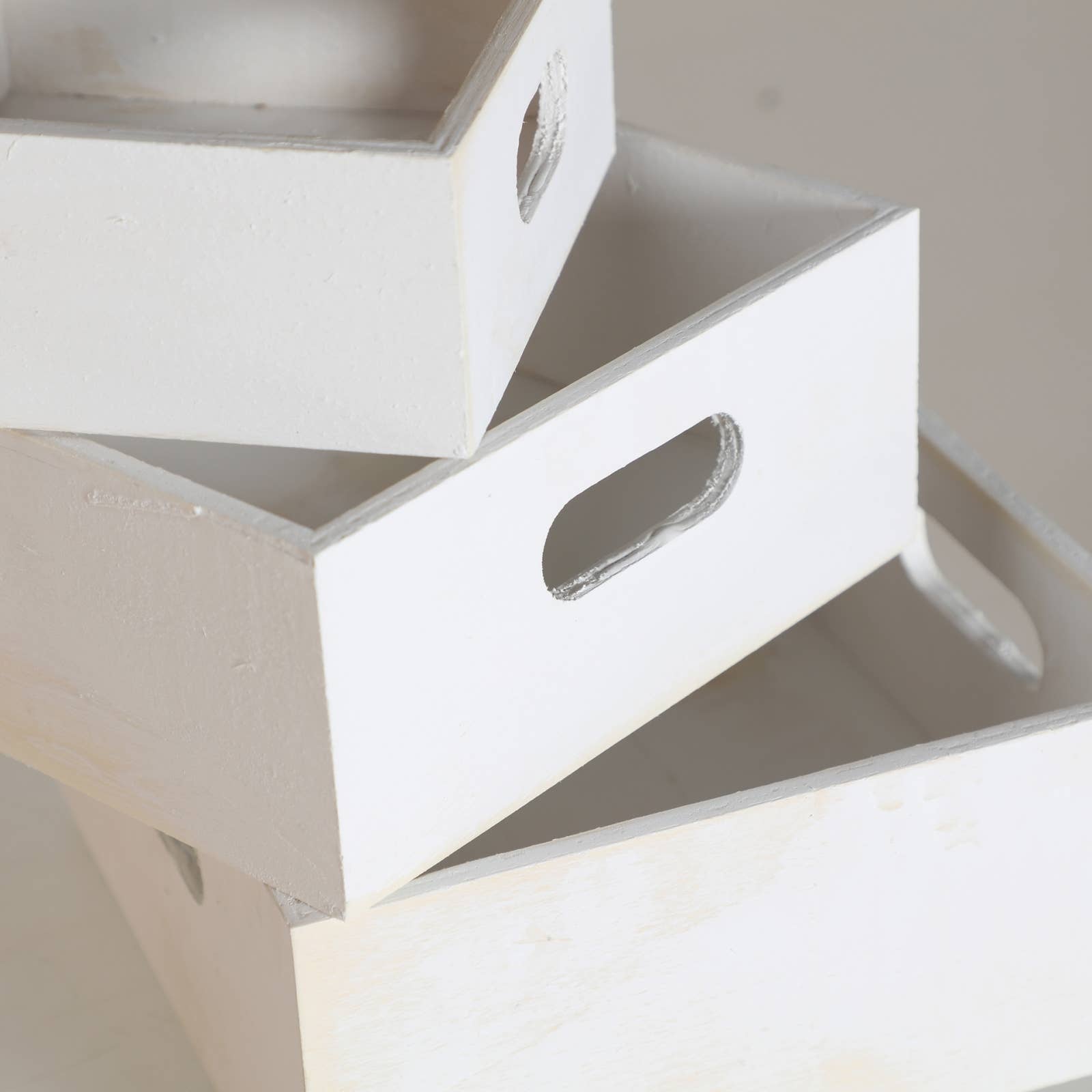 B&B - Wholesale Decorative Box - Box J/3, Made of Poplar Wood, In White Color, 20X20X9cm1