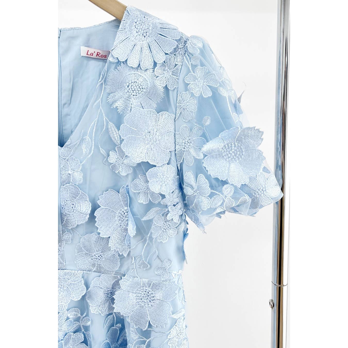 XHHH Inc - Wholesale Dress - Women's - X9035CD.3D Floral Embroidered Mini Dress10