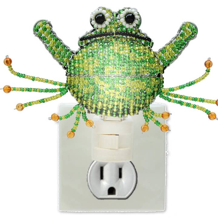 Nachtlampje, kikker set van 2 voor wholesale door Beadworx By Extol Accessories Ltd.