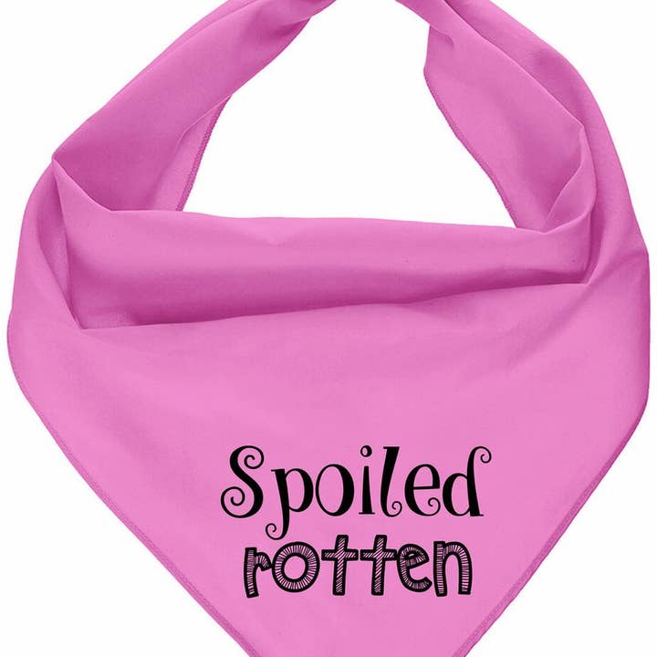 Parisian Pet® - Wholesale Pet Bandana - Dog - Spoiled Rotten Bandana – Cute - Playful Dog Bandana for Pets