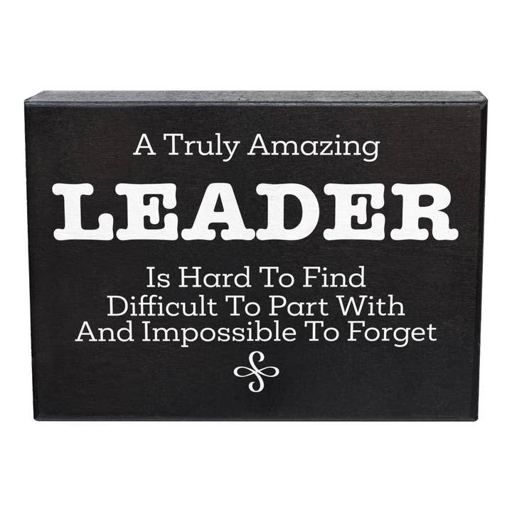 Leader Gifts, Leader Appreciation Wooden Sign for wholesale by JennyGems