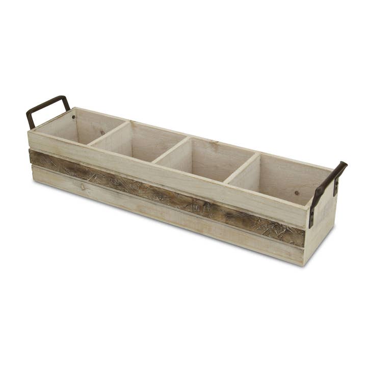 Cheungs Home Decor - Wholesale Desk Organizer - Reid Wooden Storage Caddy - Brown