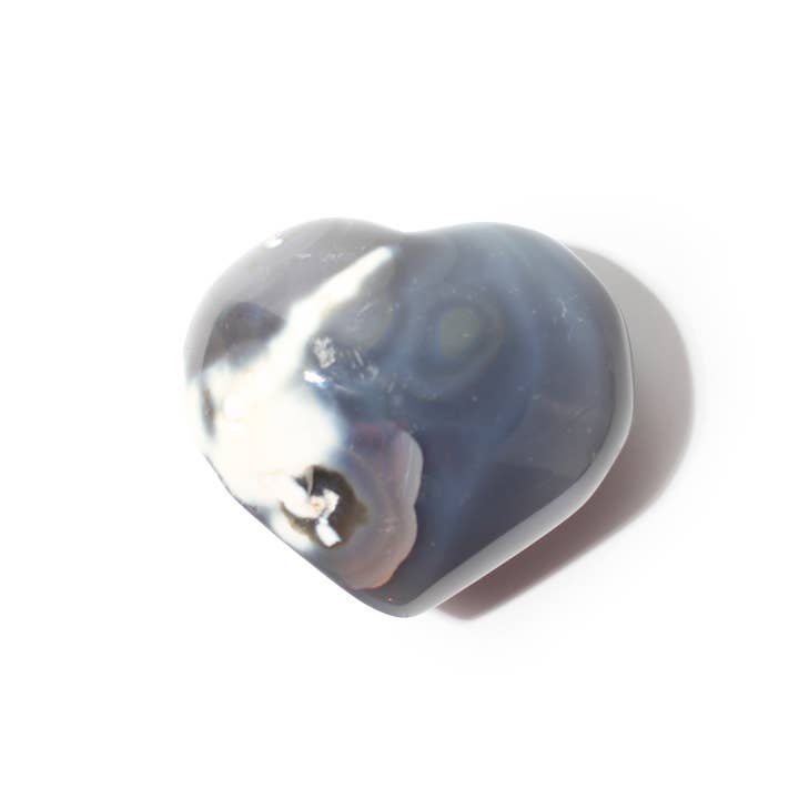 Orca Agate Heart for wholesale by Stonebridge Imports