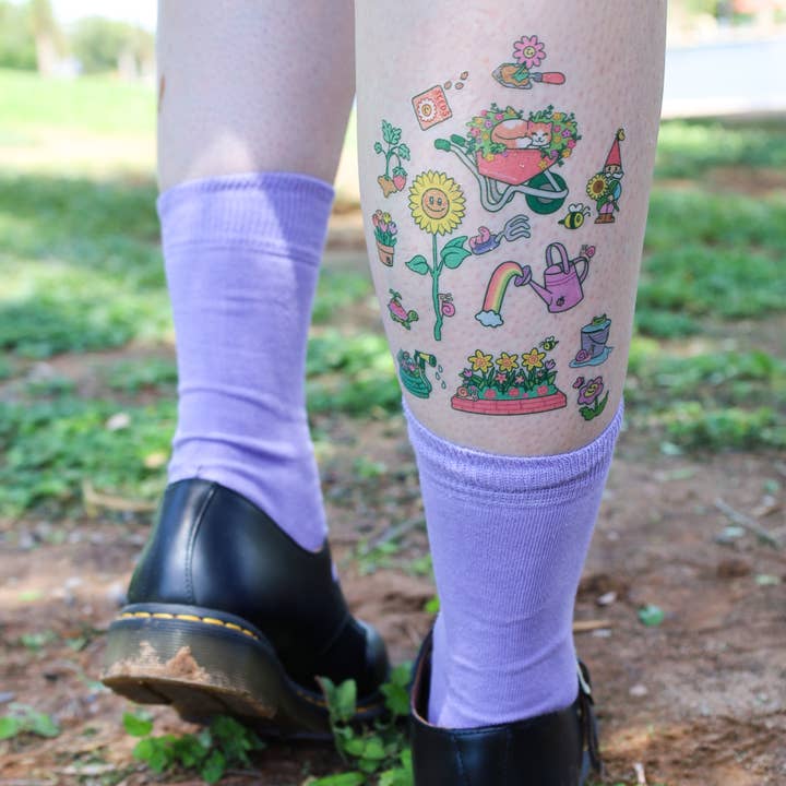 Turtle's Soup - Venta al por mayor Tatuajes temporales - Láminas de tatuaje temporales Gorgeous Gardens para primavera