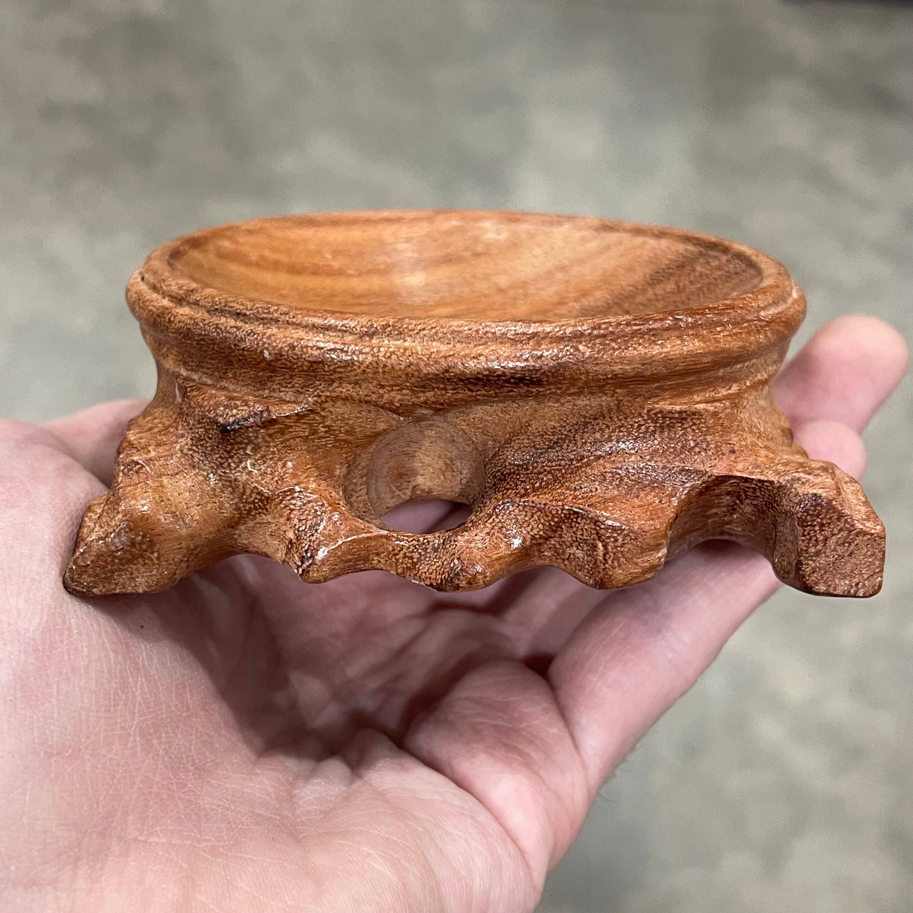 Keystone Crystals - Wholesale Decorative Tabletop Object - Wood Sphere Stand 60mm - 80mm1