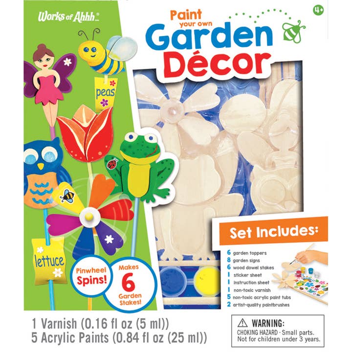 Masterpieces Puzzles - Wholesale DIY Craft Kit - Kids - Garden Decor Wood Paint Set