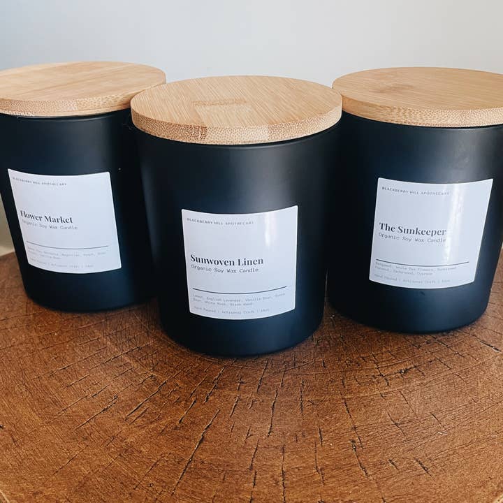 Blackberry Hill Apothecary - Wholesale Jar/Filled Candle - The Sunkeeper Pure & Natural Soy-Wax Candle2