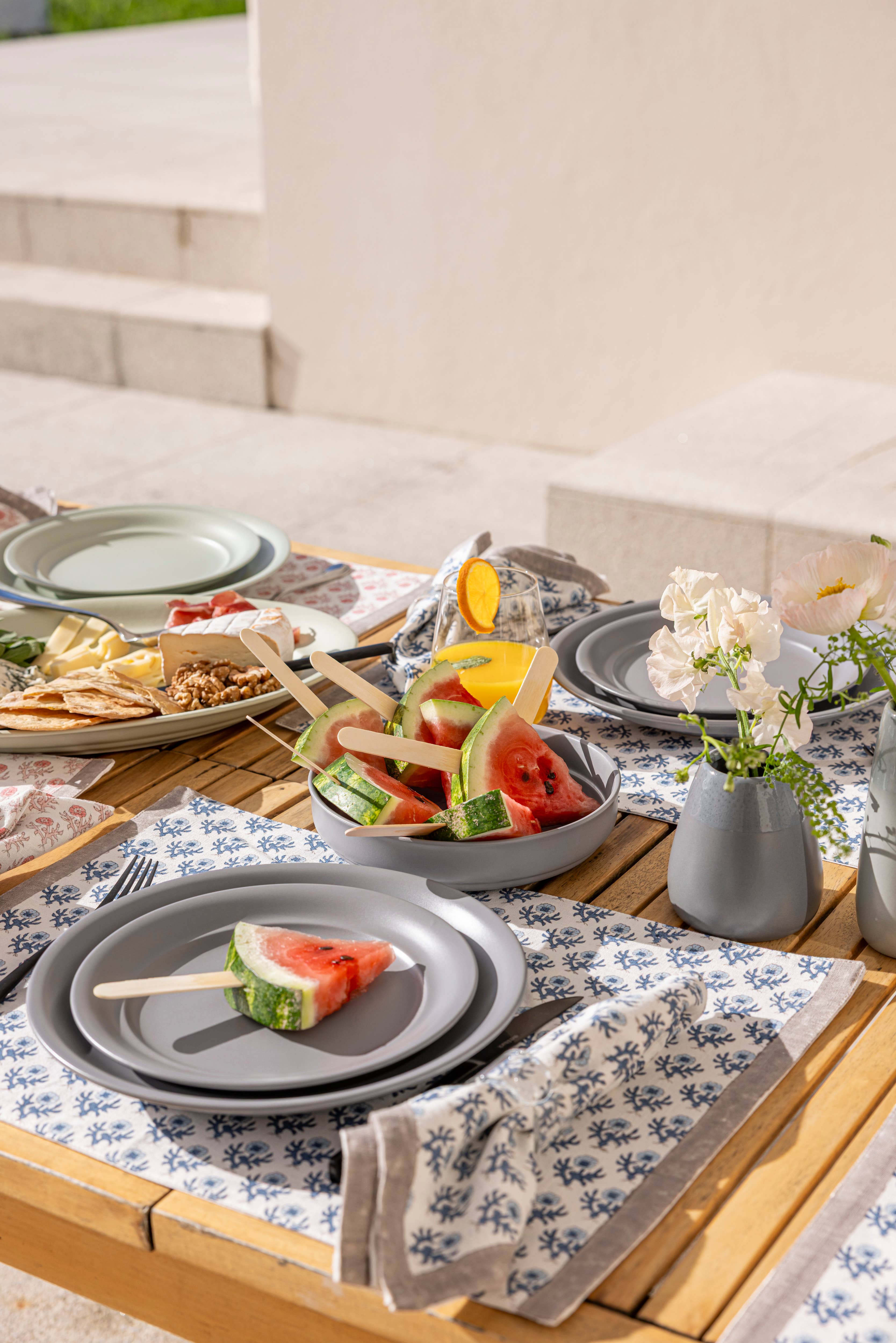 over&back - Wholesale Dinner & Cloth Napkin - Artisan Hand-Blocked Cloth Napkins – 100% Cotton – Set of 4 64