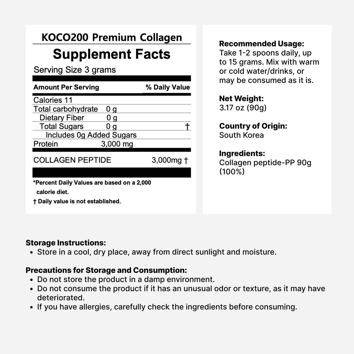 THE KOCO USA - Wholesale Oral Supplement/Vitamin - 100% Pure Premium Collagen Powder7