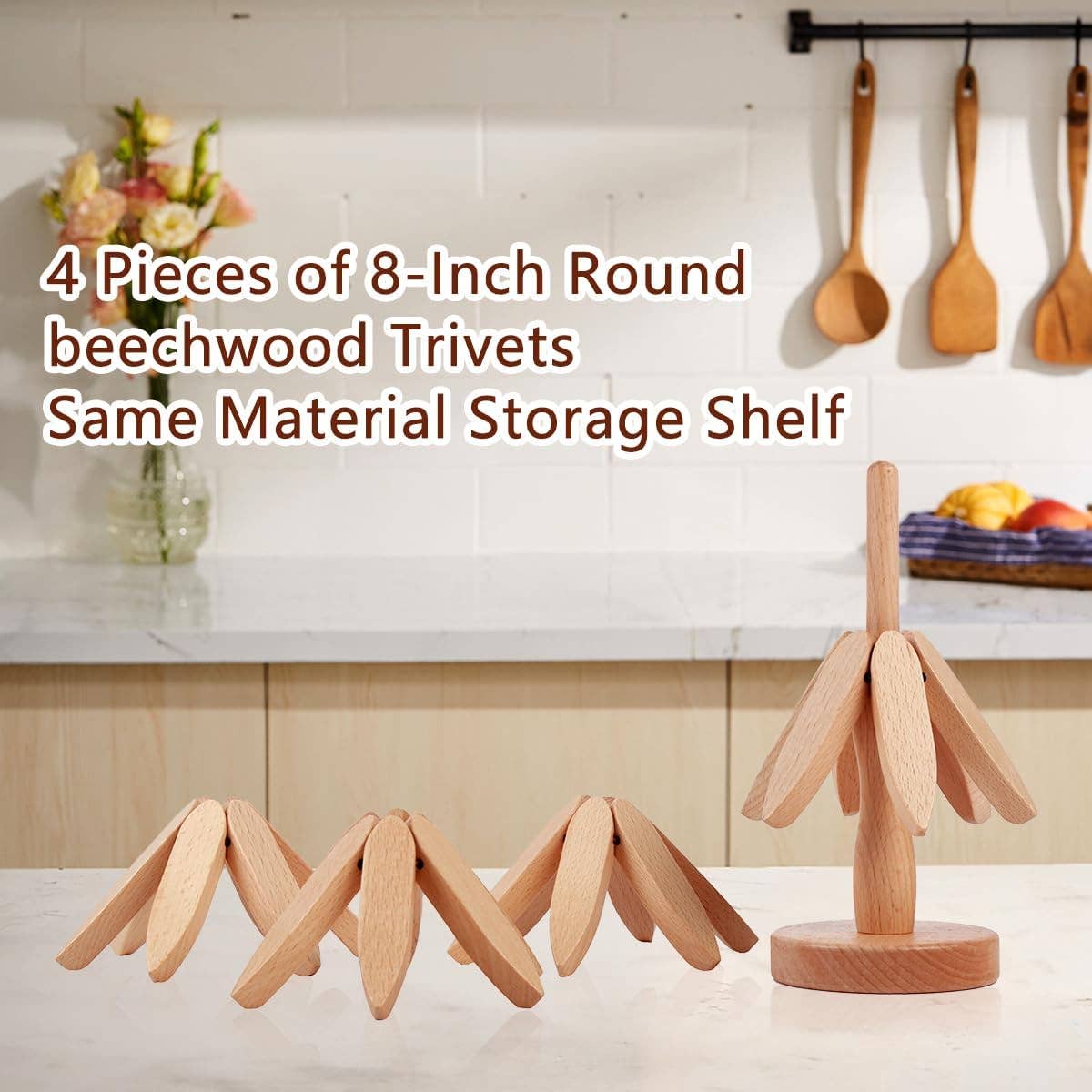 VIGOR - Wholesale Serviesset - Vouwbare hittebestendige onderzetters voor keuken en tafel (10 sets)8