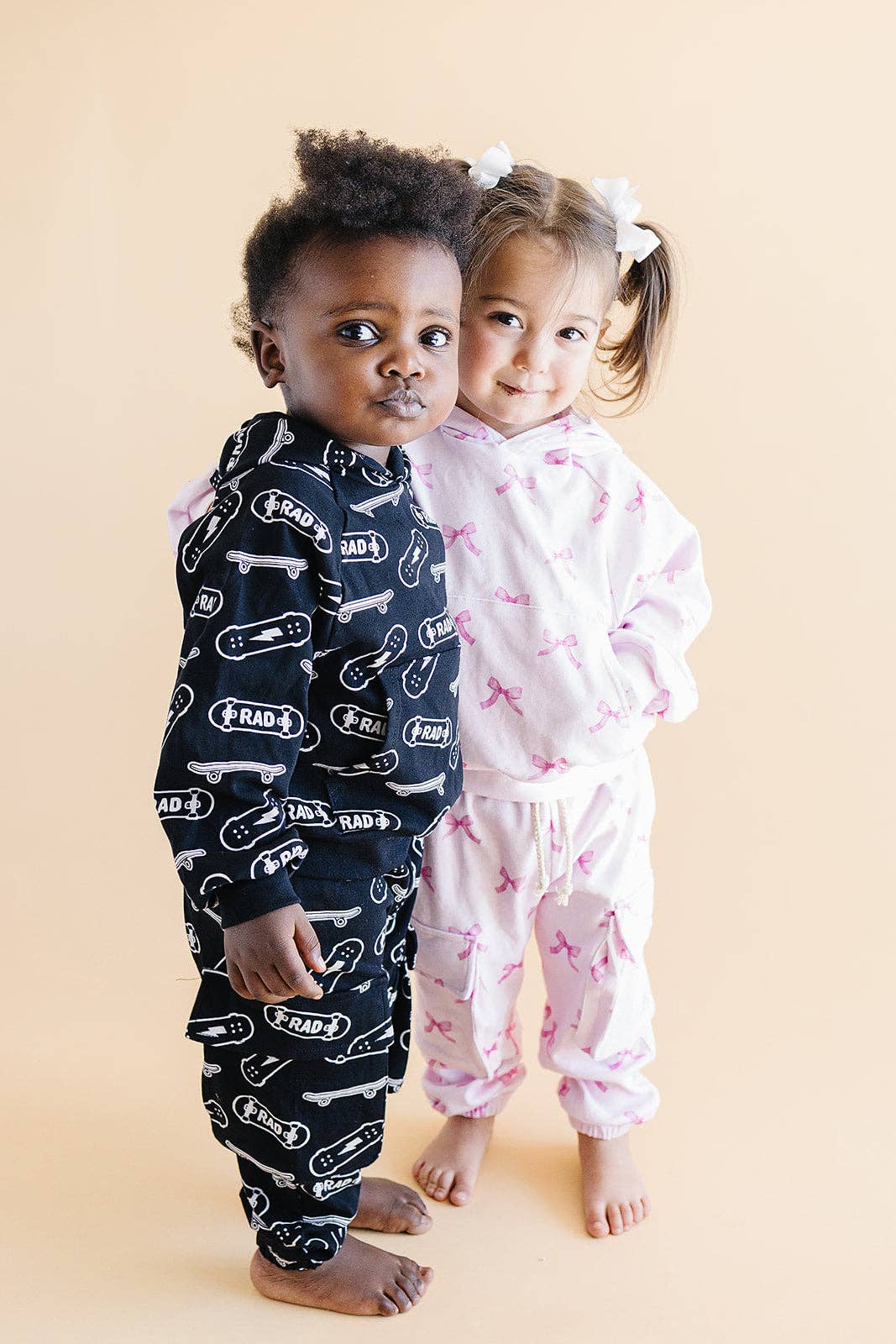 Lucky Panda Kids - Wholesale Top & Pant Set - Kids - Cargo Jogger Set | Pink Bows7