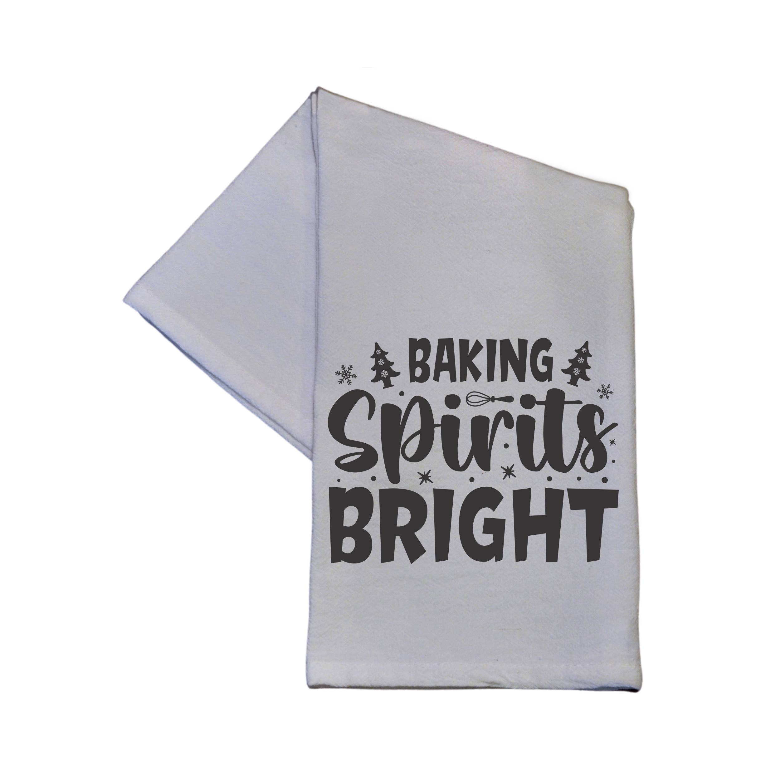 Driftless Studios - Wholesale Tea Towel - Baking Spirts Bright Christmas Cotton Towel Christmas Décor0