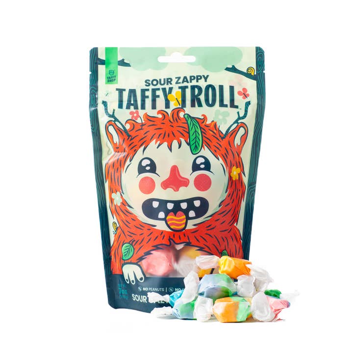 Sour Zappy Taffy Troll Bag for wholesale by Taffy Shop
