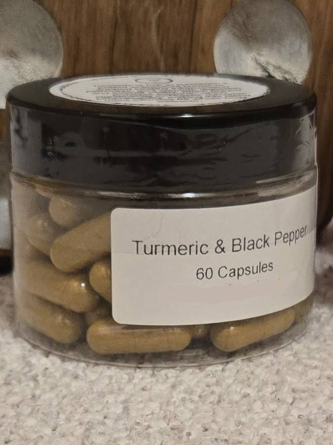 Turmeric And Black Pepper Capsules for wholesale by Radiant Roots Herbs and Wellness