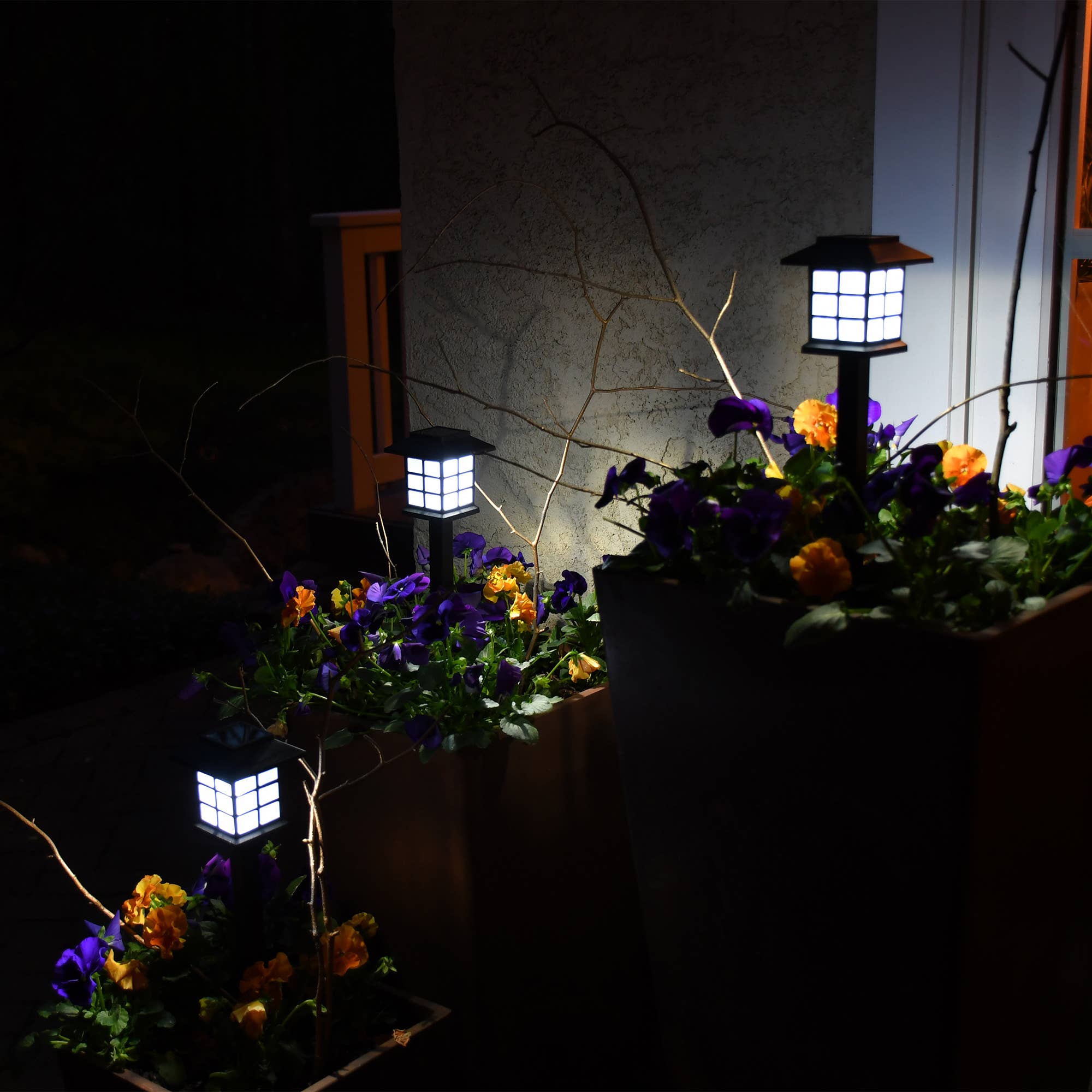 LumaBase - Wholesale Outdoor/Lawn Light - Solar Powered Ground Lights, Black Window - Set of 43