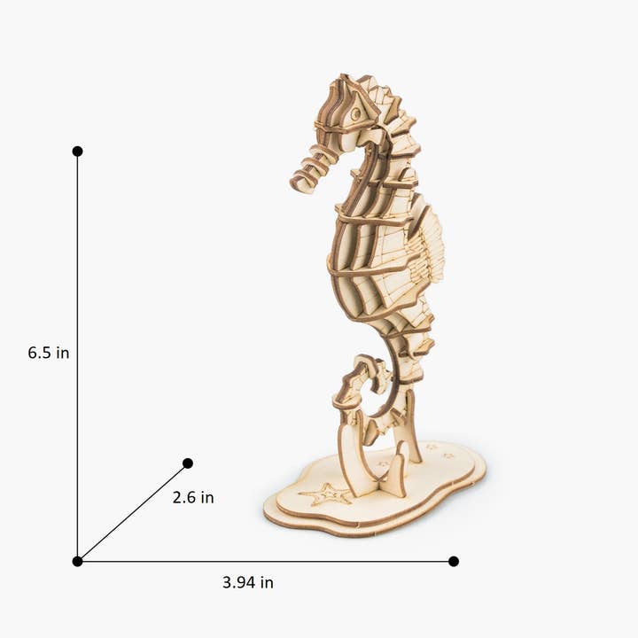 Hands Craft - Wholesale Puzzle - Kids - 3D Laser Cut Wooden Puzzle Bundle Pack: Sea Animals8