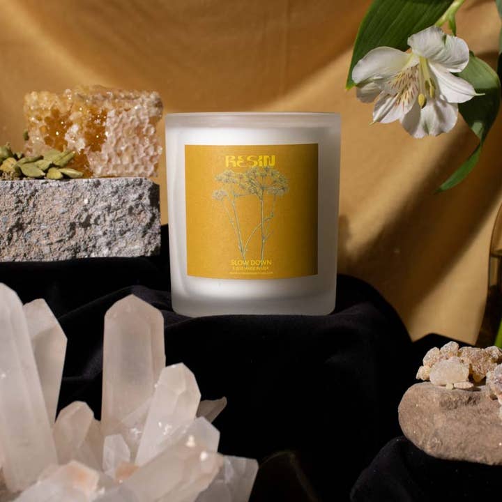 RESIN - Coconut Wax Candle for wholesale by Slow Down Self Care