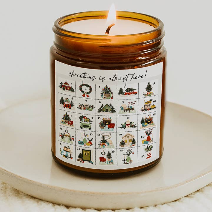 Traditional Advent Calendar Soy Wax Candle for wholesale by OLFFE