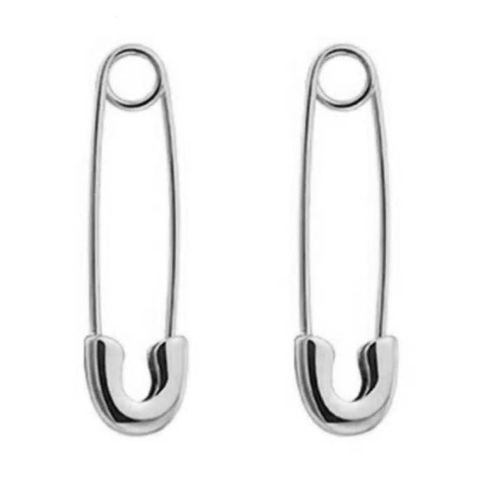 Avril Safety Pin Earrings for wholesale by RAD + RAE