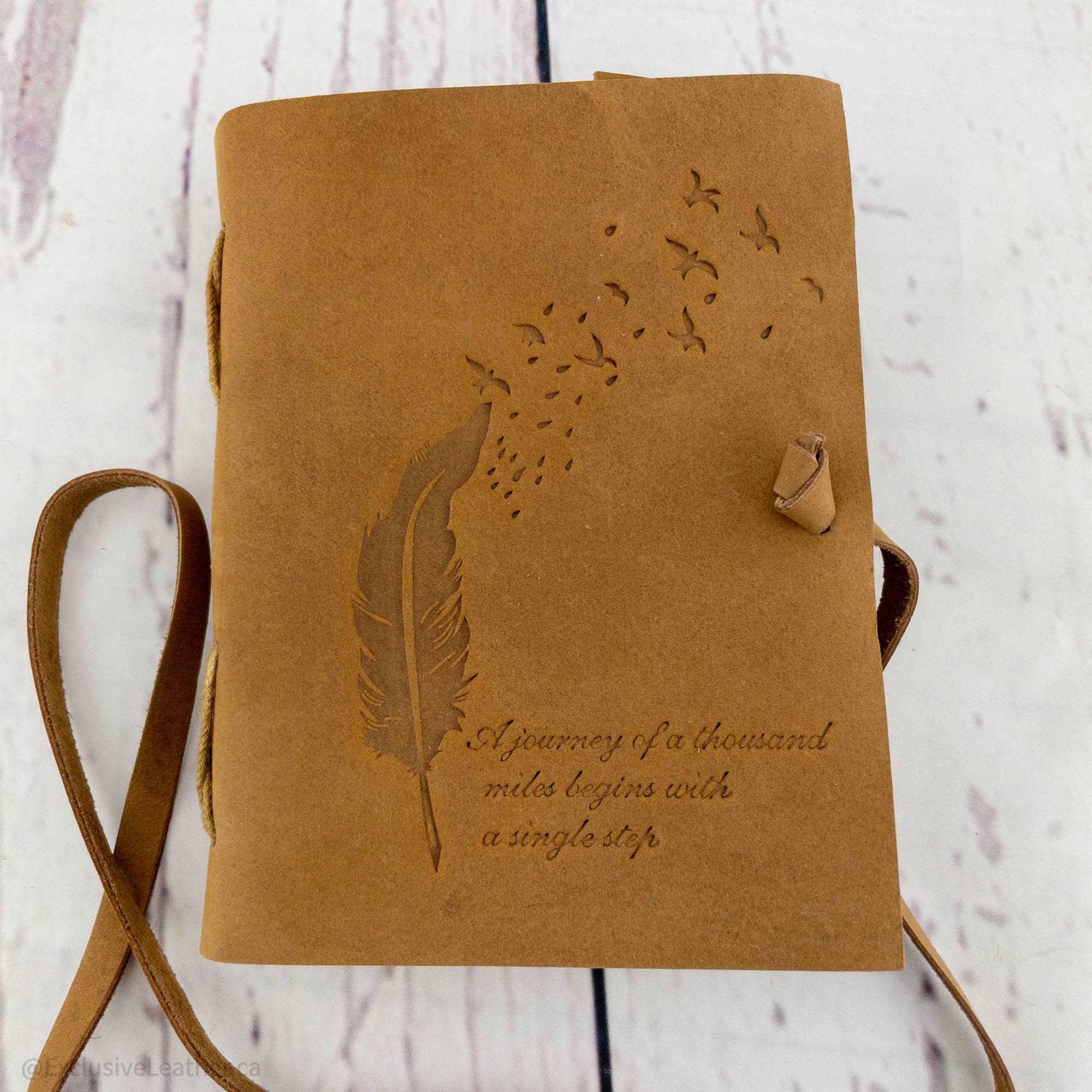 Exclusive Art Inc - Wholesale Journal/Diary - Leather Journal  - A journey of a thousand miles4